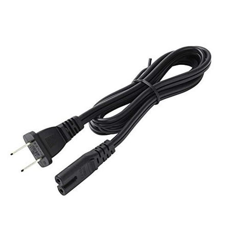 C-7/1-15P Branded 10ft 18AWG Figure 8 Shape AC Power Cord Cable w/o Polarized Black 